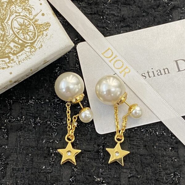 Dior letter earrings, same material, new elegant and elegant earrings, best-selling model