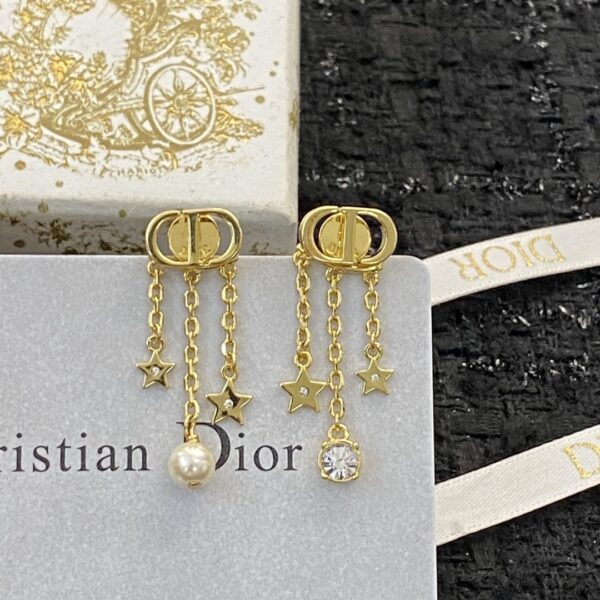 Dior letter earrings, same material, new elegant and elegant earrings, best-selling model