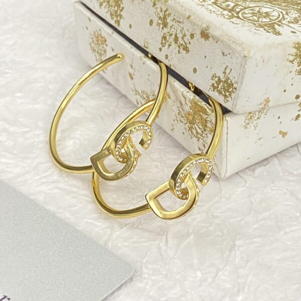Dior letter earrings, same material, new elegant and elegant earrings, best-selling model