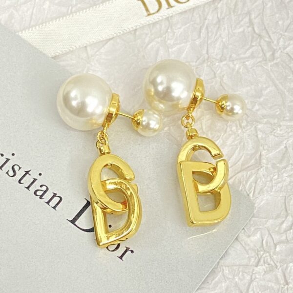 Dior letter earrings, same material, new elegant and elegant earrings, best-selling model