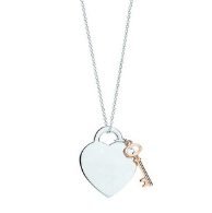 Tiffany&Co. Classic Heart shaped Key Pendant Necklace