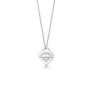 Tiffany&Co. 1837 Classic Heart Pendant Necklace, New York Style, Shining Silver