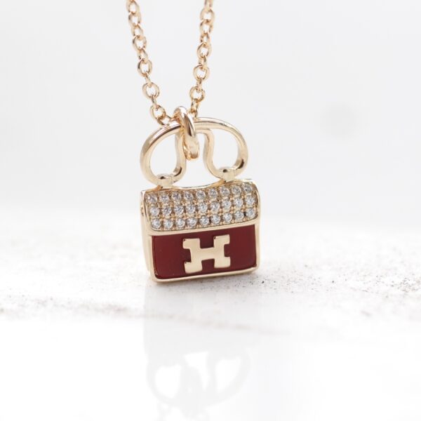 Natural stone necklace HENTO7