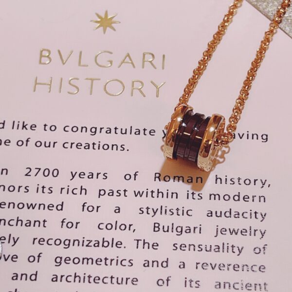 Small brown ceramic necklace BVNT42