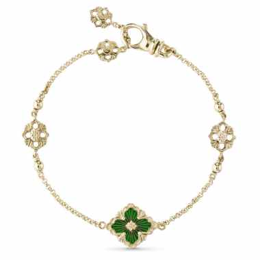 OPERA TULLE ENAMEL gold and green enamel bracelet BUBT15