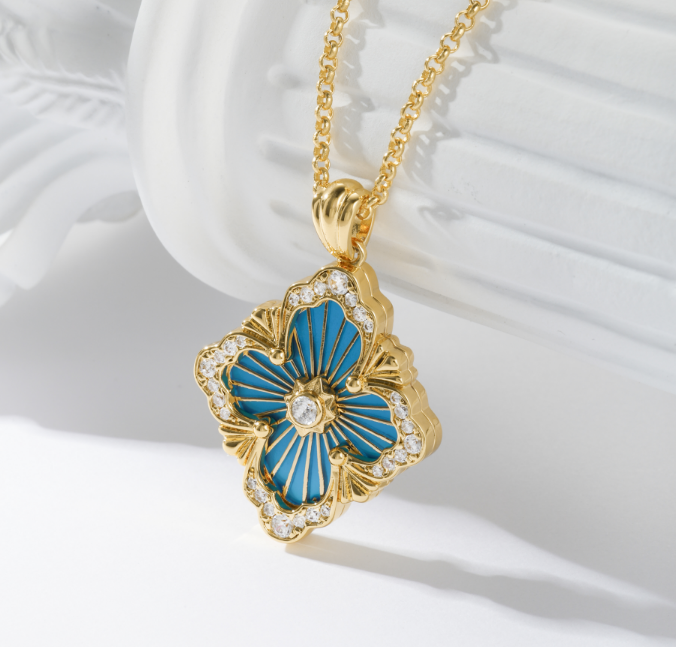 blue enamel