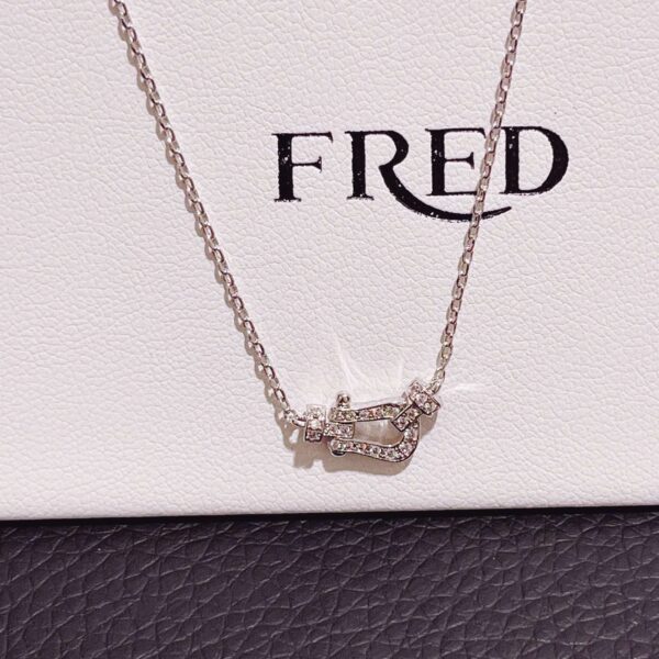 Force 10 Degree Small Trumpet Full Diamond Necklace FTNT9O
