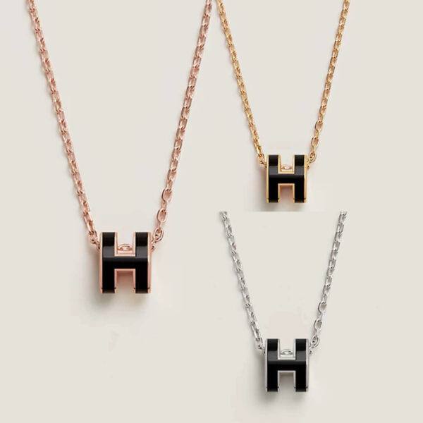 Mini POP H Porcelain Colored Necklace HENT41
