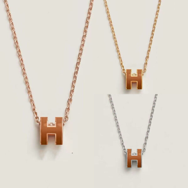 Mini POP H Porcelain Colored Necklace HENT41
