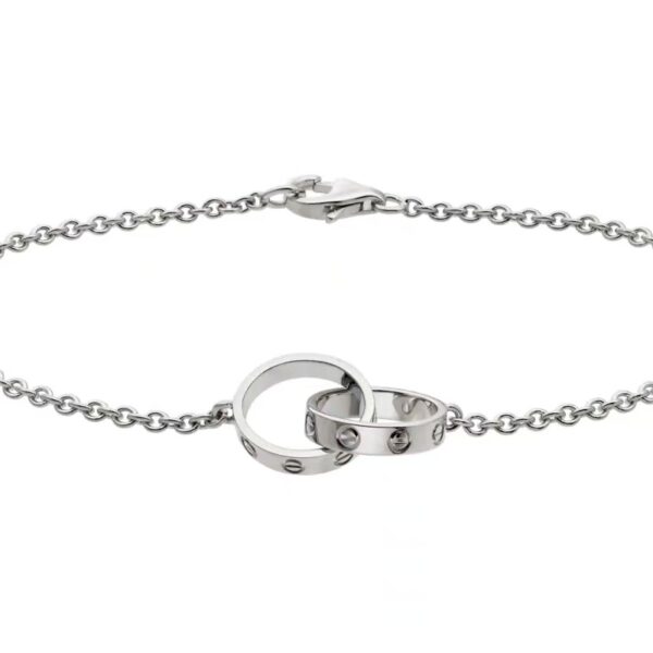 Love double-ring bracelet