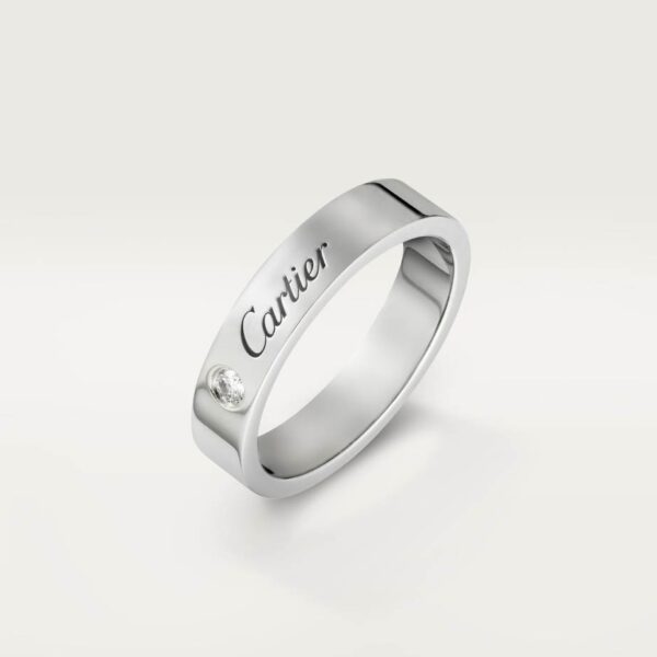 Cartie 4mm single diamond ring