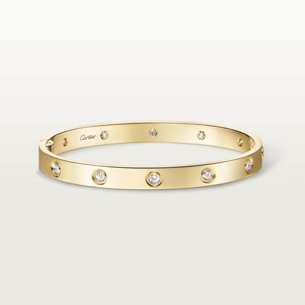 Love Wide Version 6.1mm 10-Diamond Bracelet