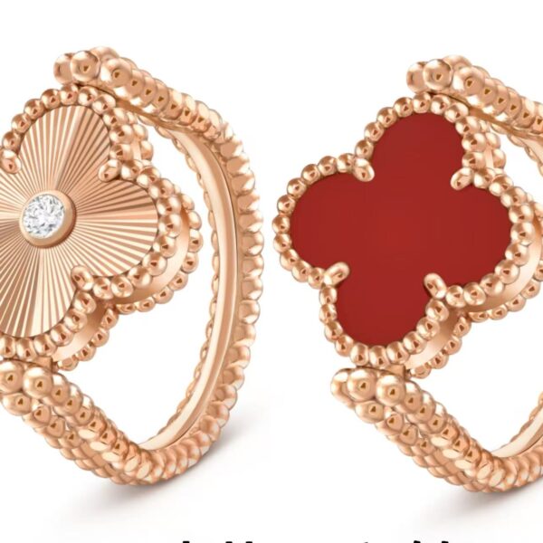 Engraved and rotatable diamond-studded ring