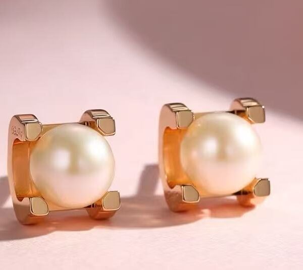 6mm pearl stud earrings