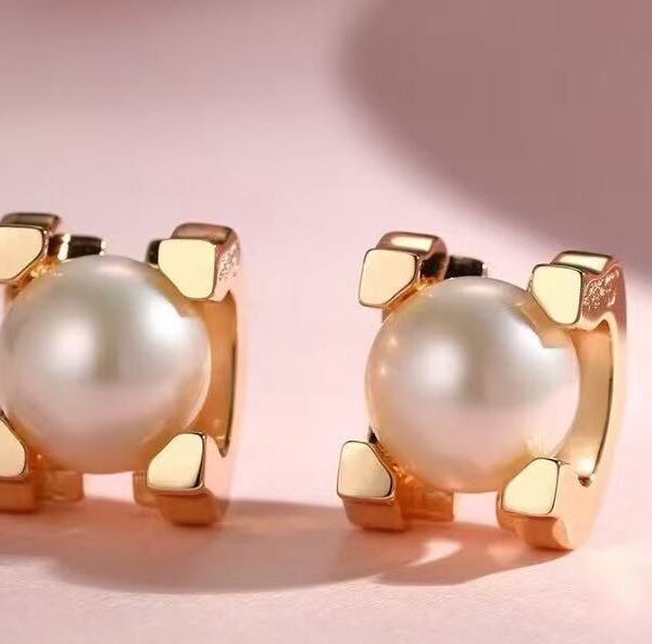 8mm pearl stud earrings