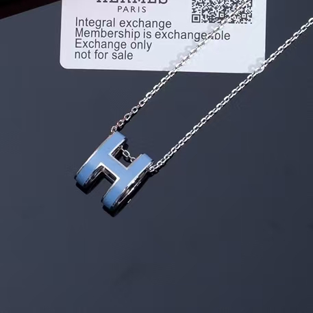 Classic pop H Flange Colorful Necklace