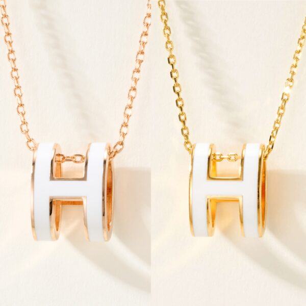 Classic pop H Flange Colorful Necklace