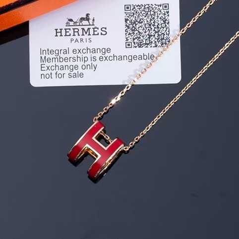 Classic pop H Flange Colorful Necklace