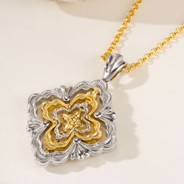 Buccellati Rotating Four-Petal Flower Extra Large Necklace
