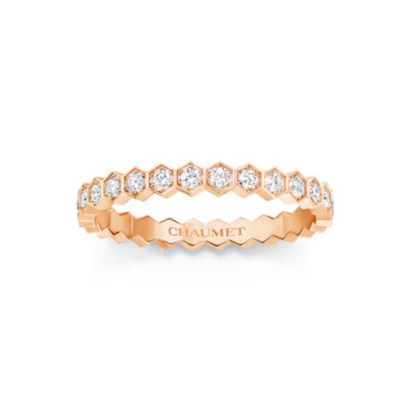 2.5mm honeycomb full-cut diamond ring