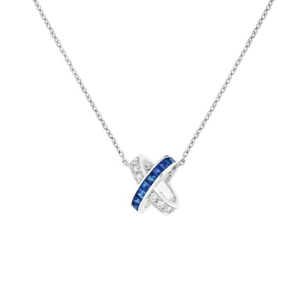 Blue sapphire necklace