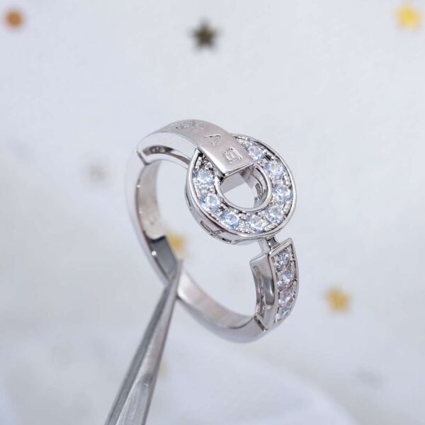 A ring set with full diamonds